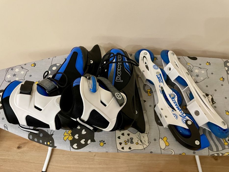 Кънки за лед+ ролери Master Maple 2в1