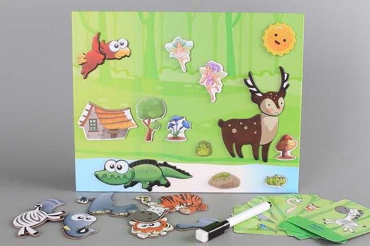 Магнитен пъзел Животни