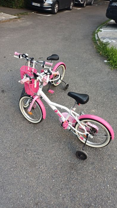 Bicicletă fete B'Twin Docto Girl 500, roți 16 inch, stare buna
