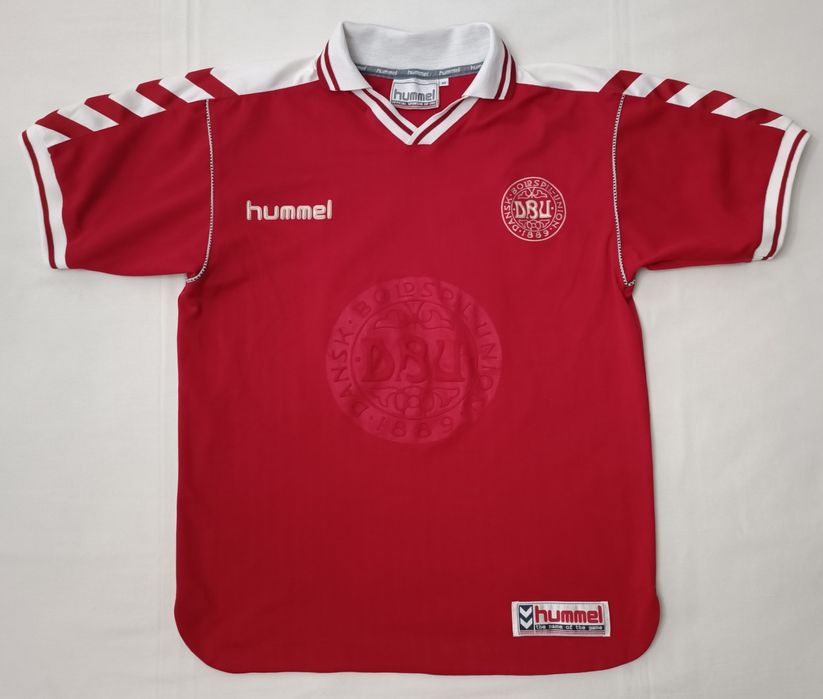 Hummel Denmark 1998 #11 Home Jersey оригинална тениска XS Хумел Дания