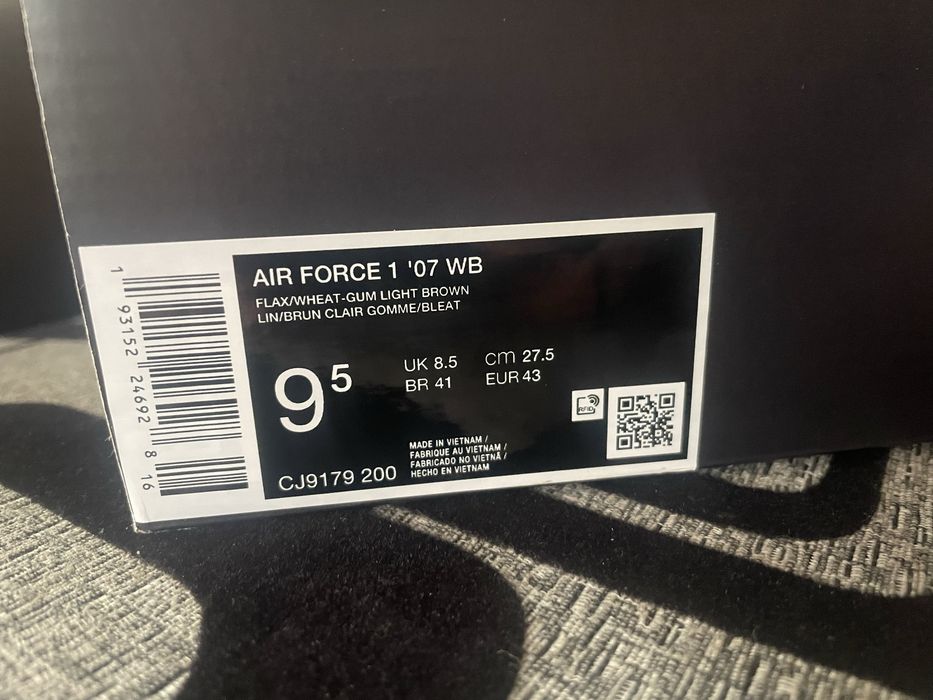 Nike Air Force 1 ’07 WB Flax Originali Mărimea 43 Noi