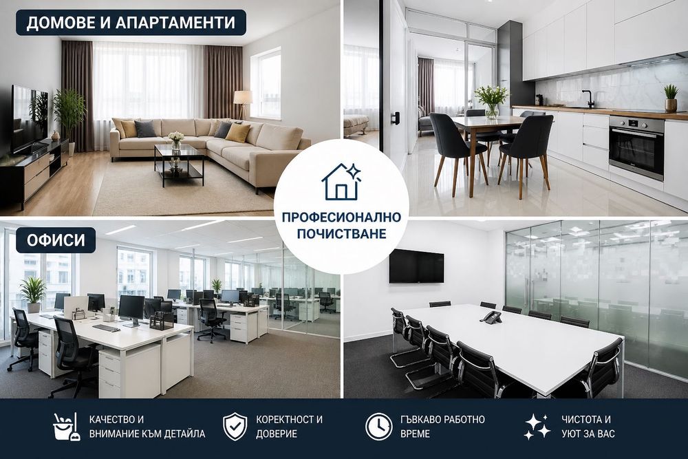 Почистване на домове, офиси и входове