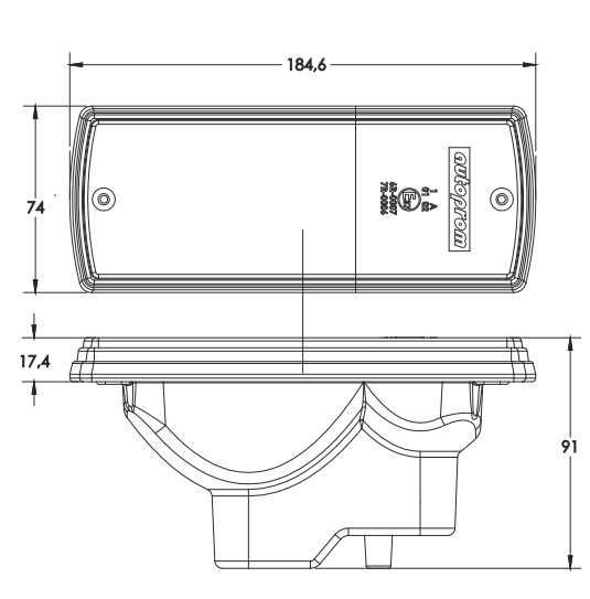 К-кт Предна Светлина Габарит с Мигач За MF Massey Ferguson 240-285 24V