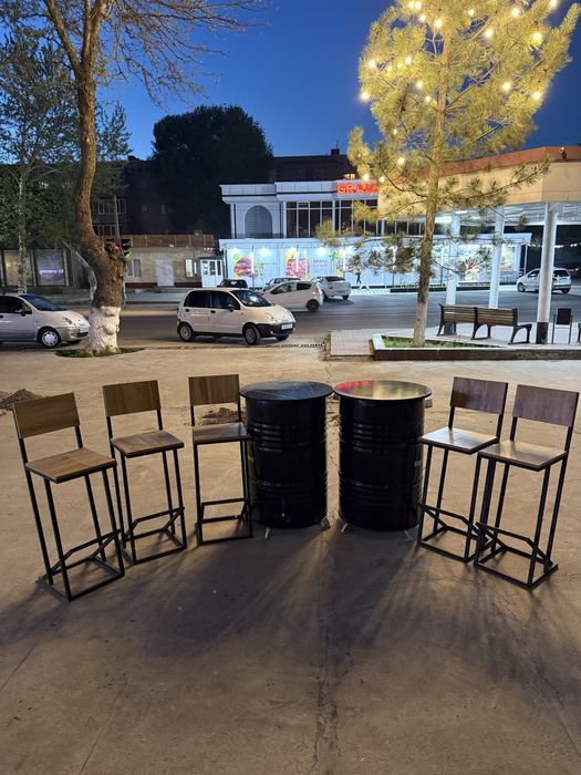 Мебель из бочек для ресторанов,для фудтраков,для кафе,для барбершопов,