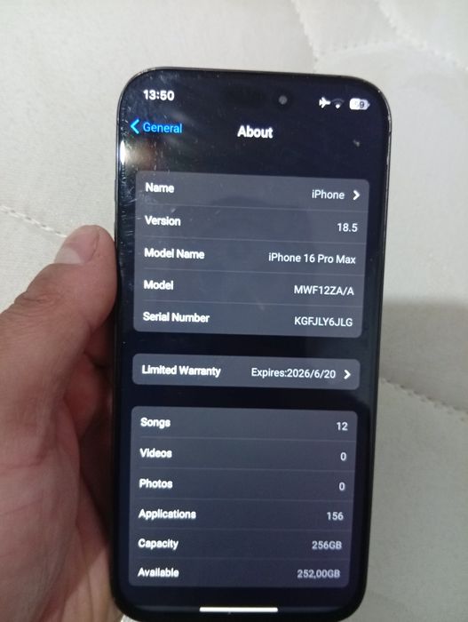 iPhone 16 pro max DUBAI sotiladi
