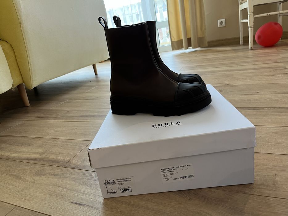 Боти Furla в кафяв цвят