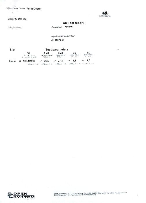 Injectoare set 4 buc.Opel Astra H ,1.7 diesel ,2010