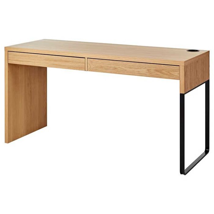 Birou IKEA MICKE – nuanță stejar (stare excelentă)