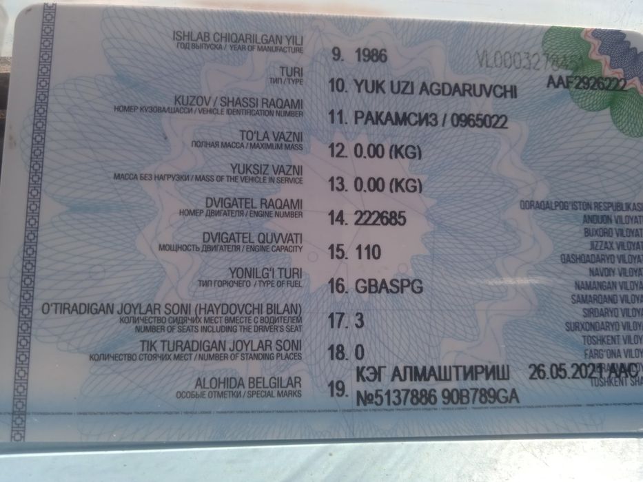 Moshina yuribturibdi holati yaxshi