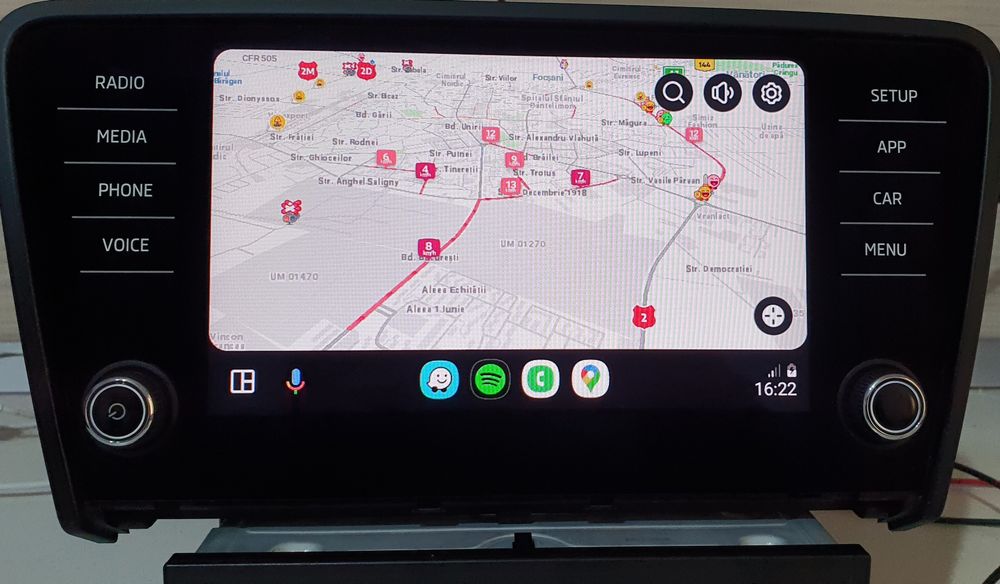 MIB2 Skoda Octavia 3, unitate+display 8 inch, App Connect