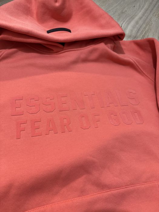 Essentials fear of god coral