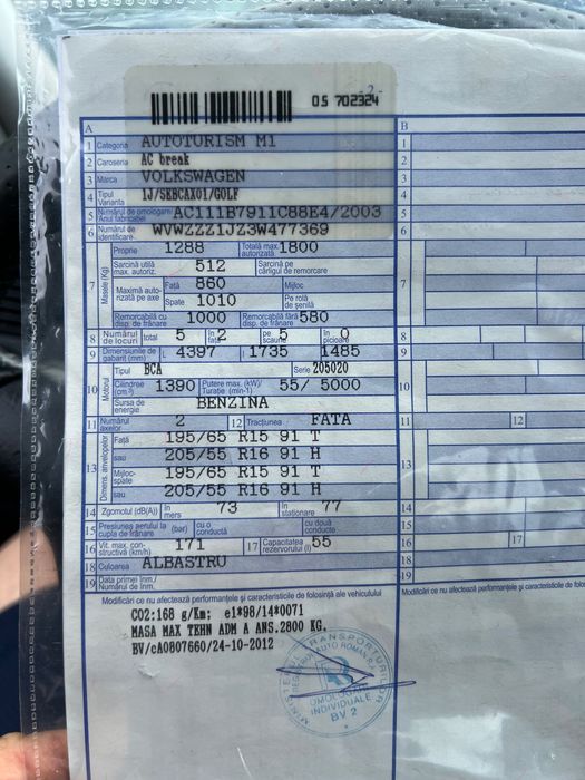 VW GOLF 4 2004 benzină