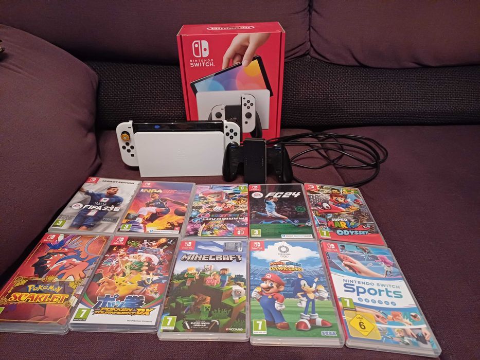 Nintendo Switch Oled - Stare impecabil +10 jocuri