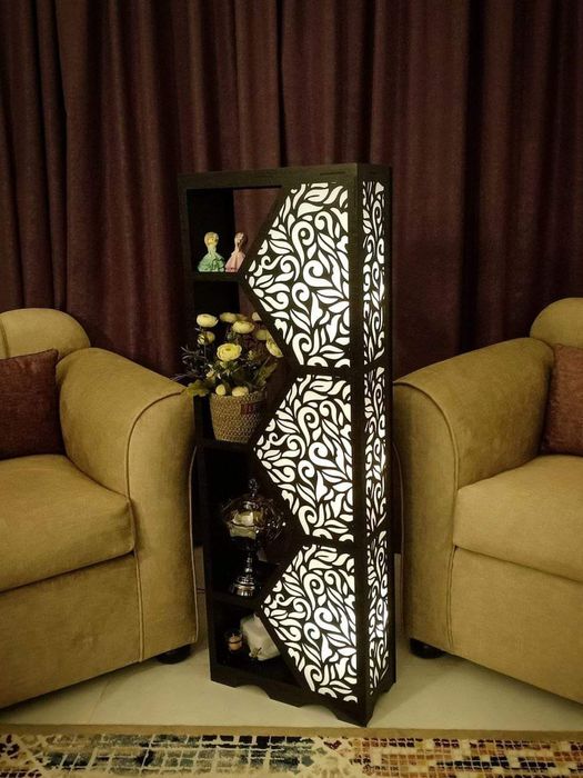 Полка светильник, декоративная на заказ. МДФ, ночник