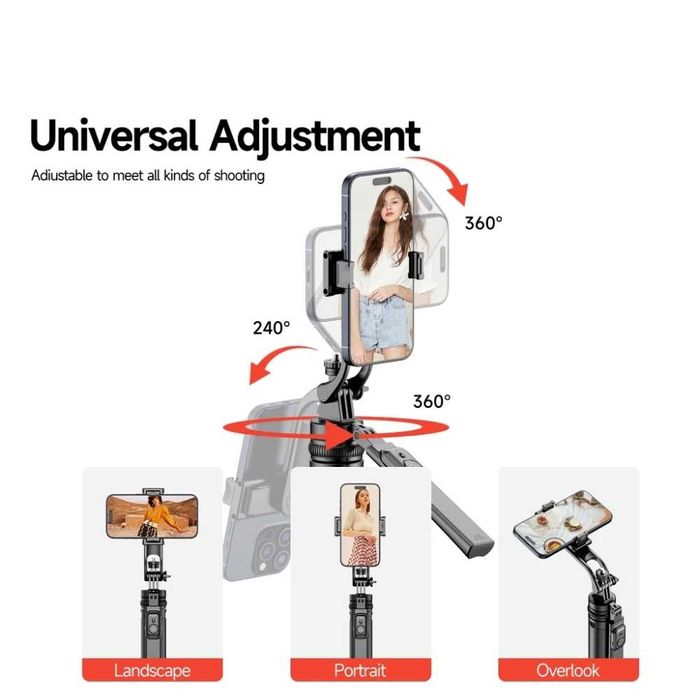 Универсален селфи стик – Quadrapod HSU C19 | 1.8 м | Bluetooth remote