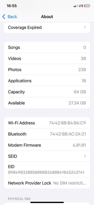Iphone 11pro 64gb
