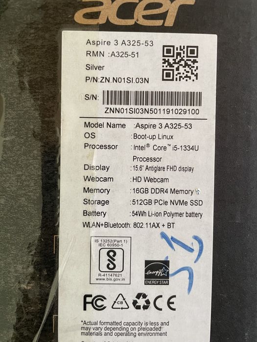 Notebook 16 ga 512 ssd 15.6 ips kami bor kelishamiz