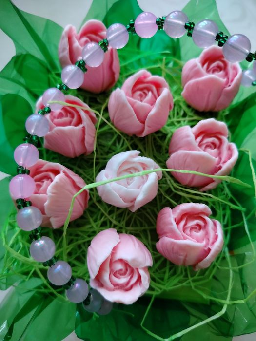 Букет мыльных тюльпанов