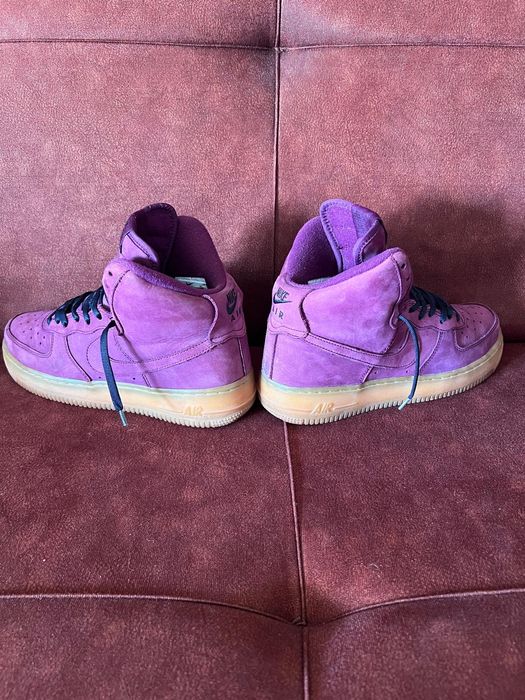 Nike air force 1 Mid WB GS Bordeaux Suede originali noi