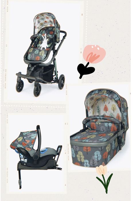 Бебешка количка 3в1 Cosatto Giggle Quad