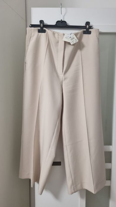 Pantalon larg Reserved 44 bej