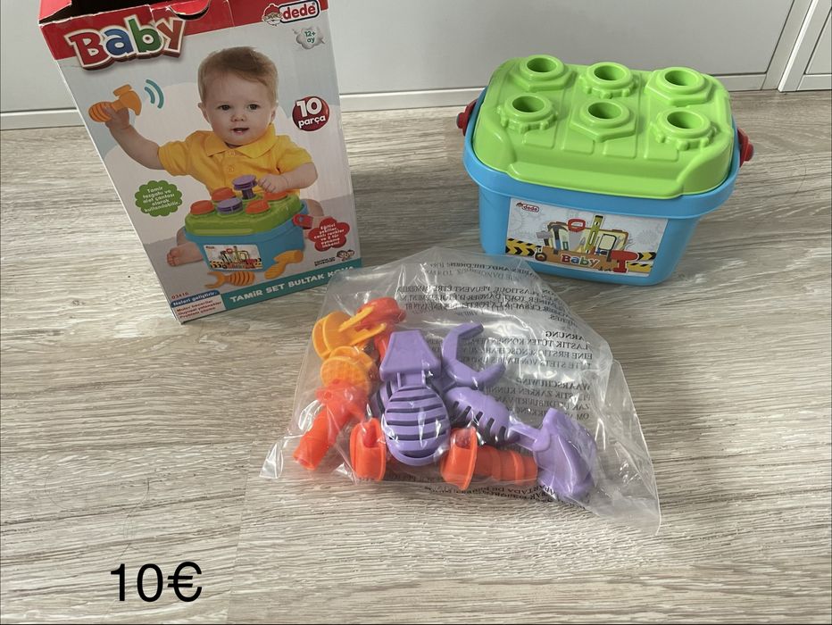 Нови детски играчки, сортери, пъзели, карти, низанки и д.р