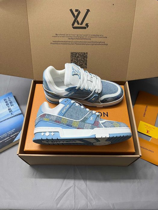 LV albastru pantofi pentru bărbați și femei