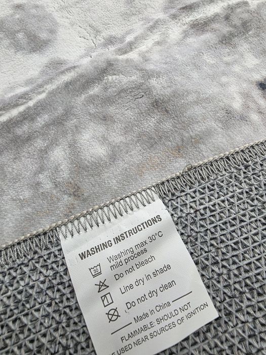 160х230см Модерен Килим с къс косъм, перящ се в пералня, Famibay