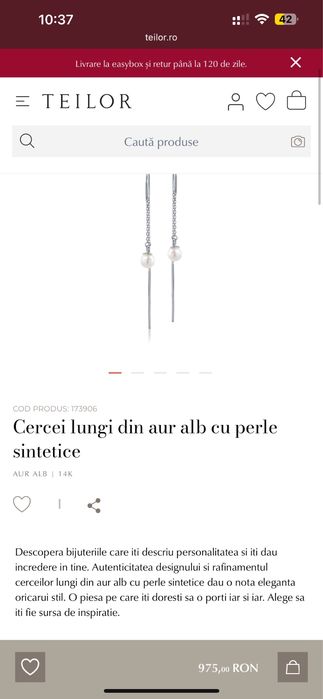 Cerceii TEILOR aur alb