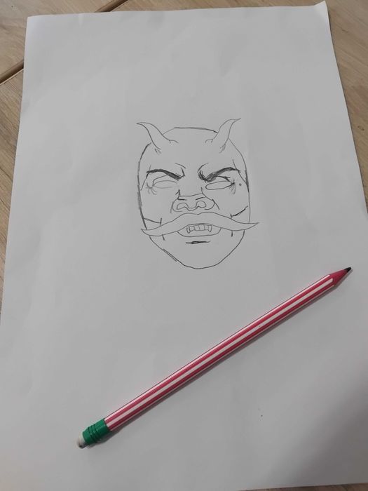 Desen cu masca de revelion