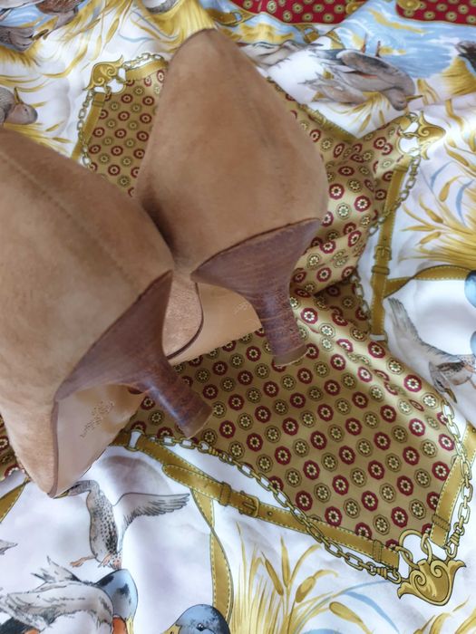 Pantofi piele naturala intoarsa Furla Musette Zara Massimo Dutti