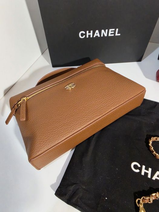 Дамска чанта Chanel Lunch Box 26C Brown