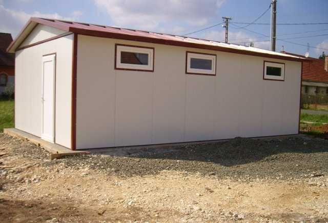 Casa Modulara, Garaje Auto si Containere stil birou din structura metalica si panou sandwich termoizolant