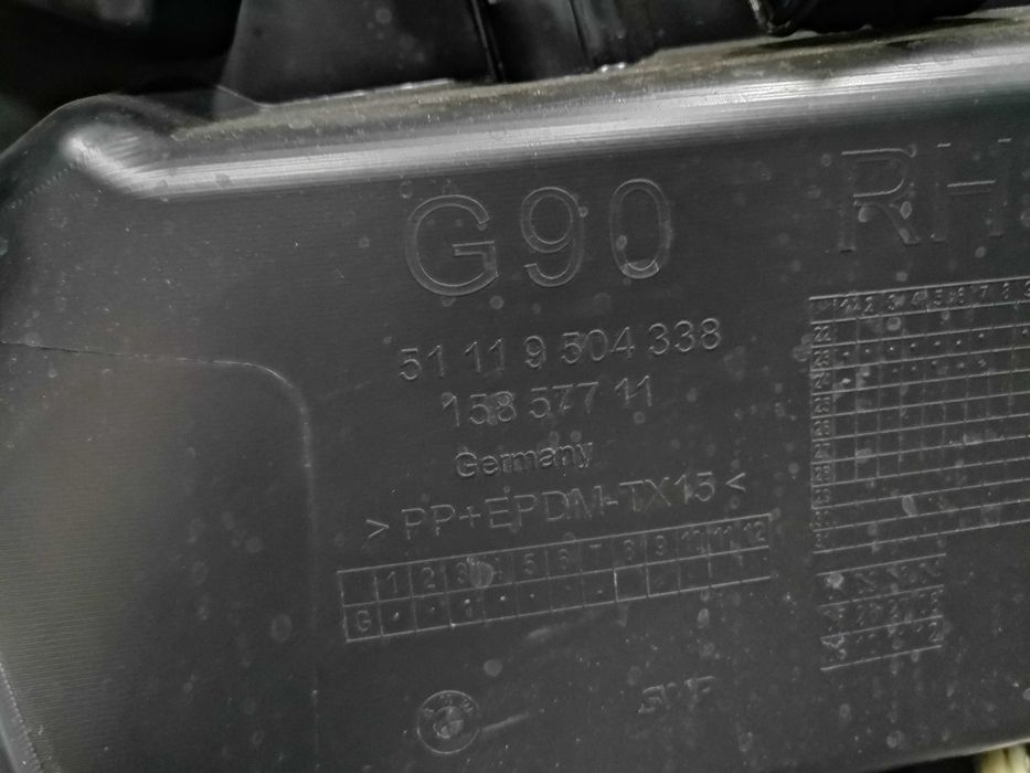 BMW G90 G99 M5 Като Нова Предна Броня Комплект Frozen deep grey