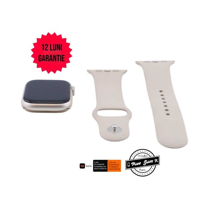 Apple Watch Seria 9 45mm GPS Silver - GARANTIE 12 LUNI | TrueGSM