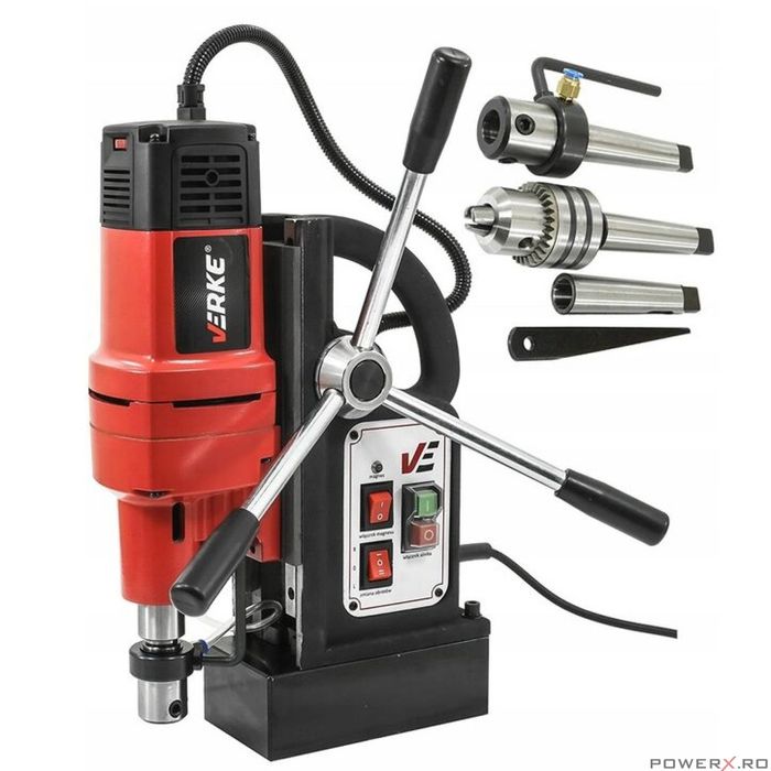 Masina de gaurit fixa, cu talpa magnetica, 15000N, 1500 W, dimensiuni