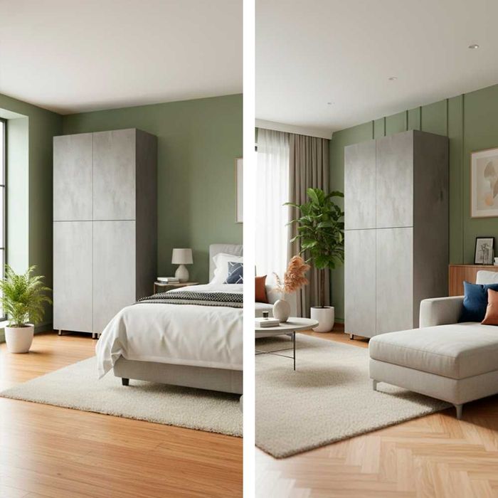 Акция! ШКАФ ЛОФТ / SHKAF LOFT / Серый шкаф / Kiyim shkafi / Шкаф