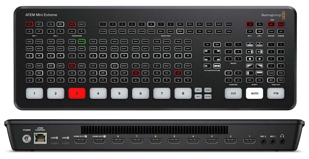 Vand Mixer Video - Blackmagic Atem Mini Extreme cu 8 Intrari HDMI