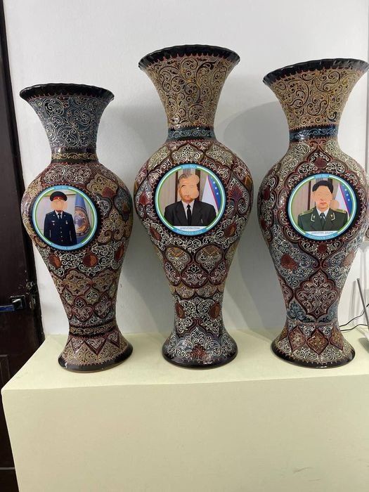 Лаган ва вазага   лого бренд ва расм тушириш хизмати