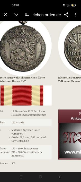 Medalie militare 1923