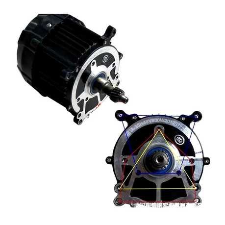 Motor 48V / 60W 1200W/1800 Triciclu DC Nou ambalat!