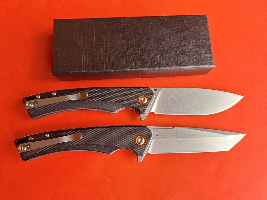 Сгъваем полуавтоматичен нож-стомана D2 (два модела острие)