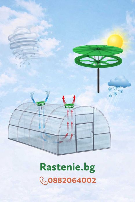 Здрава оранжерия с поликарбонат – Без заварки, налична на склад.  Безплатна доставка