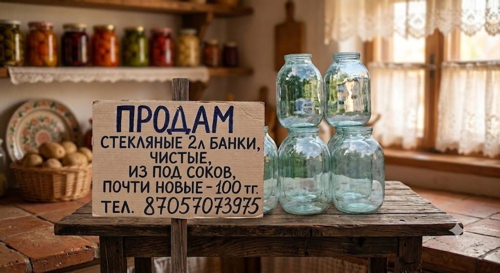 Продам 2л стекл. банки