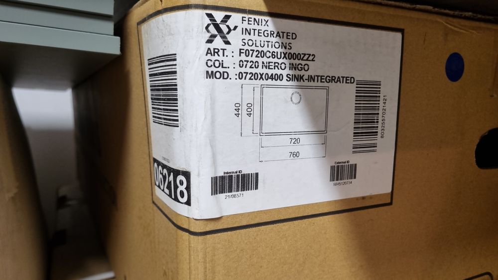 Chiuveta bucatarie din fenix sub blat