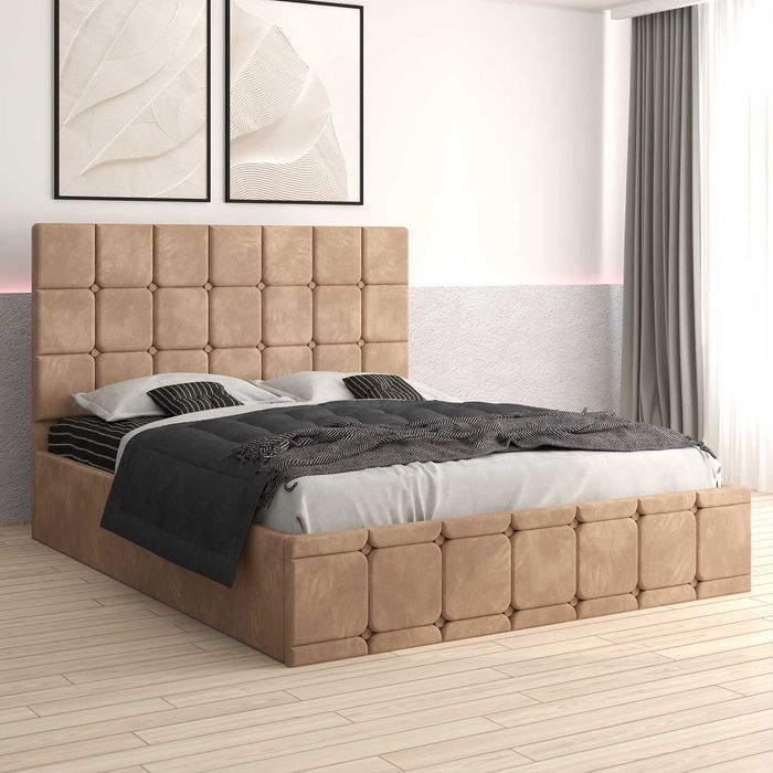 Paturi tapitate-mobila-set dormitor-livrare gratuita cu verificare