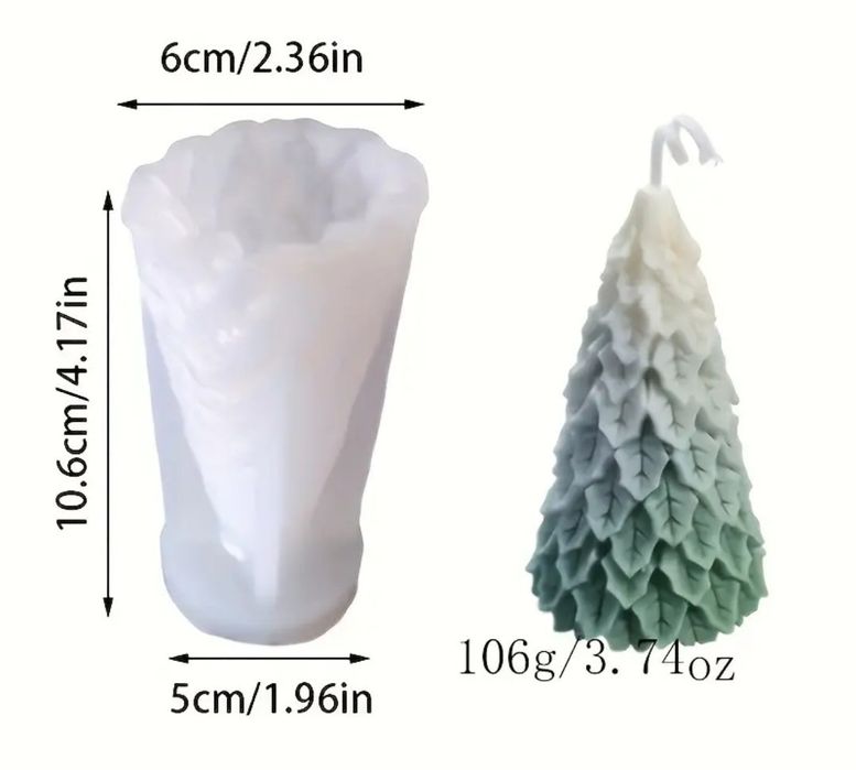Силиконовая форма елки