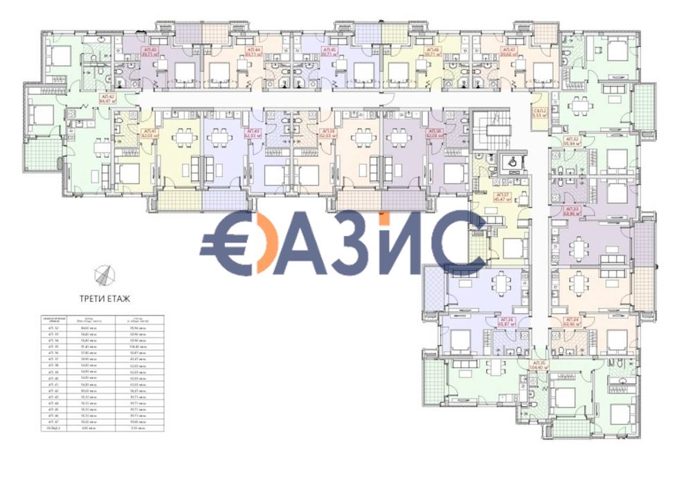 Продава се Двустаен апартамент в Несебър - 63 кв.м за 850 €/кв.м - Снимка #14