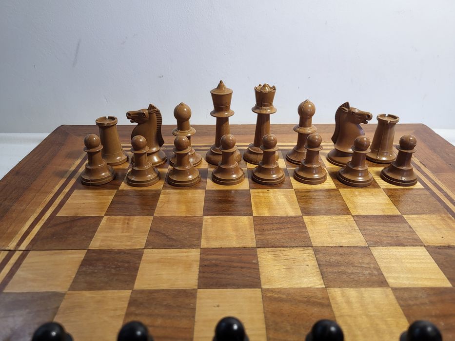 #1 Дървен шах и табла