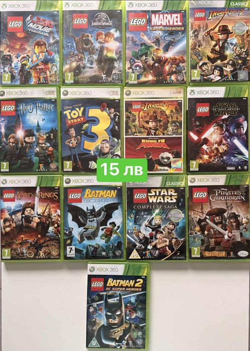 Xbox 360 над 100 заглавия, Batman, Lego, Tomb Raider, и още